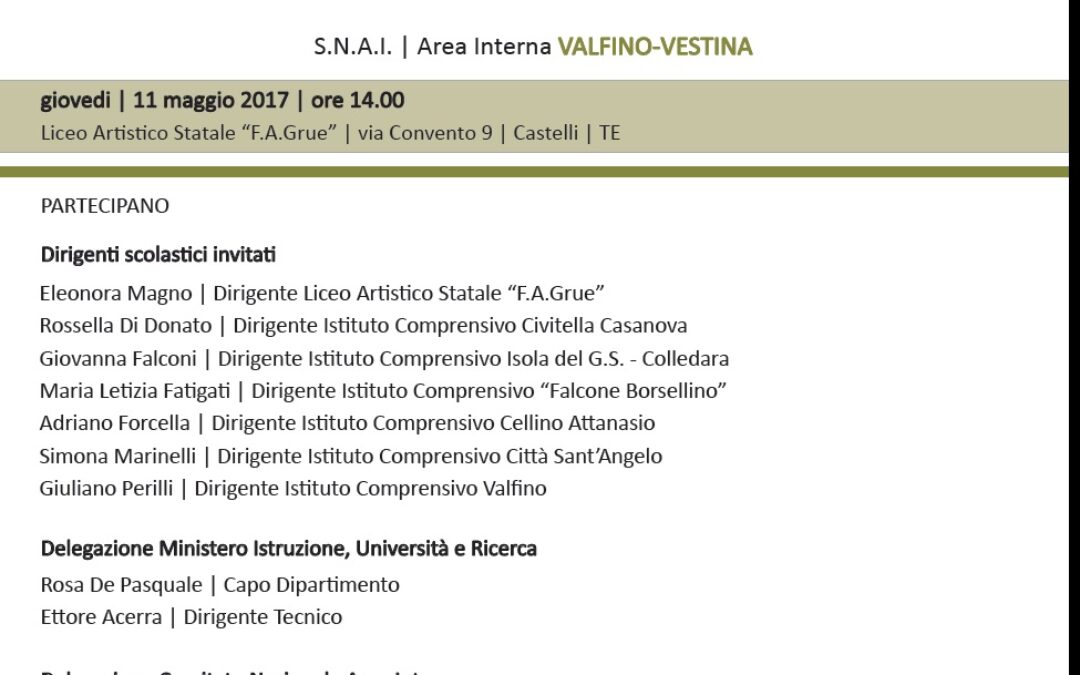 Un focus sulla scuola nelle aree interne