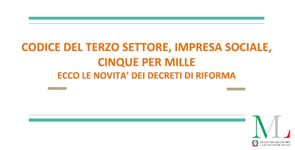 News – Riforma del Terzo Settore: approvati gli ultimi decreti