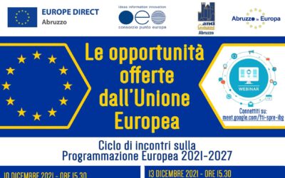 Webinar programmi UE Anci Giovani Abruzzo / COPE